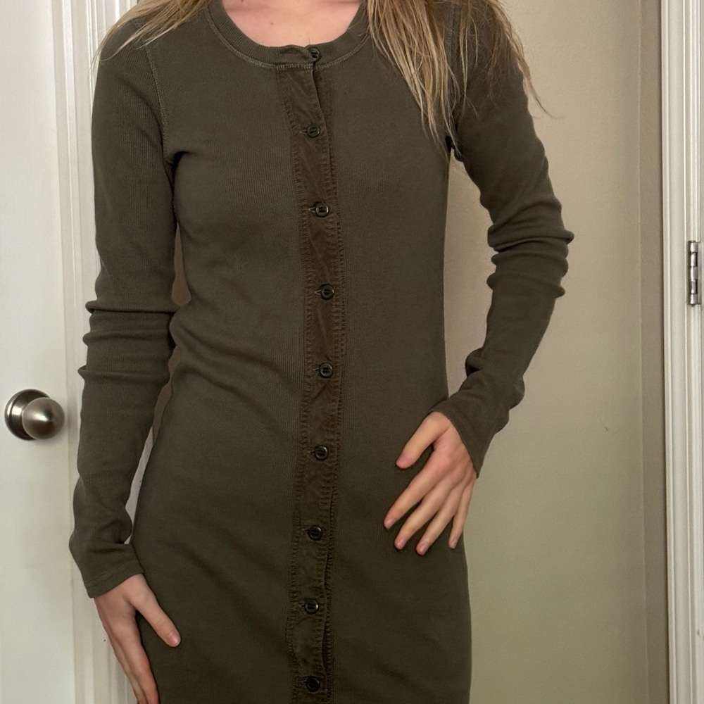 Rag and Bone XS/S olive green dress